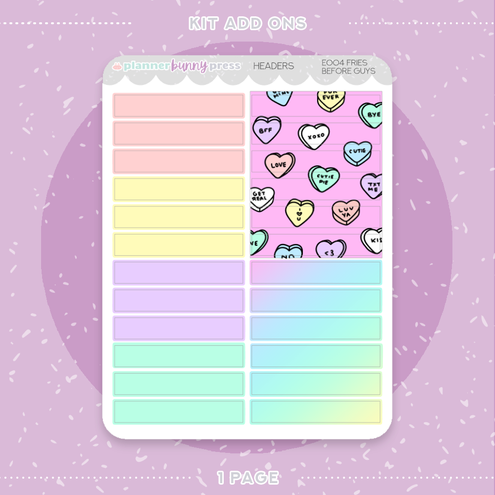 Sweethearts | Add Ons