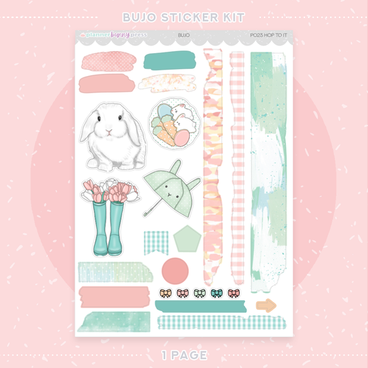 Hop To It | Bujo Sticker Kit
