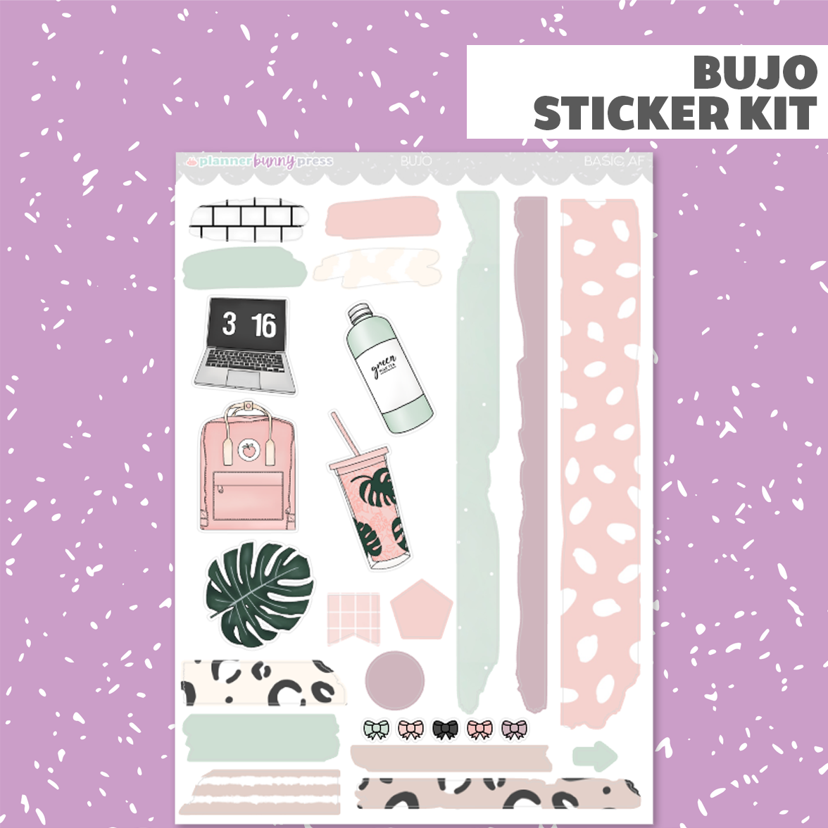 Basic AF | Bujo Sticker Kit