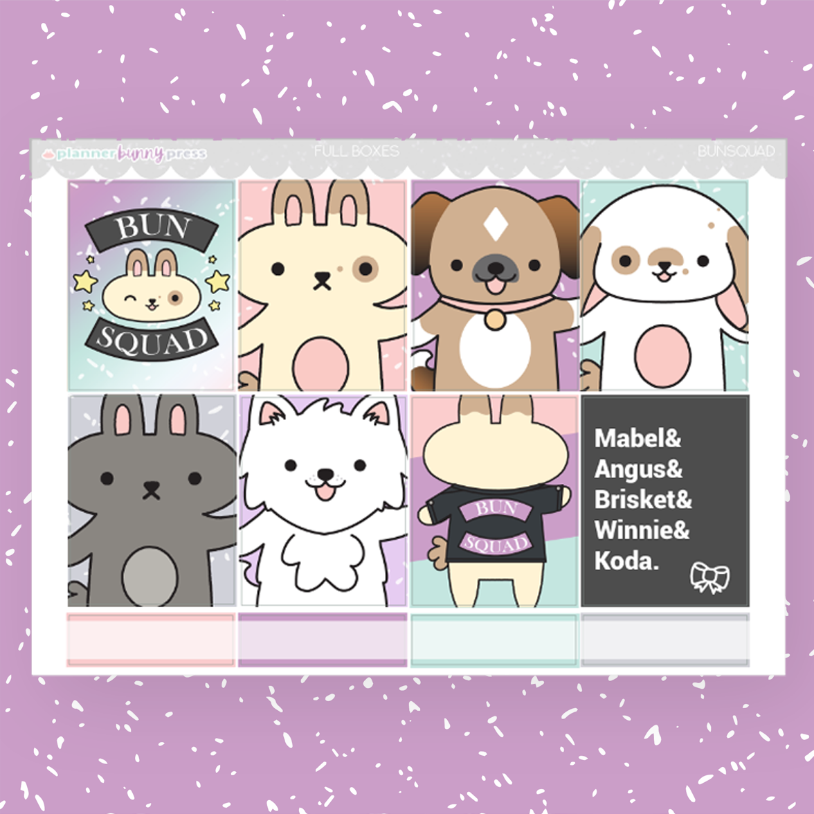 Bunsquad | Hobonichi Cousin Sticker Kit
