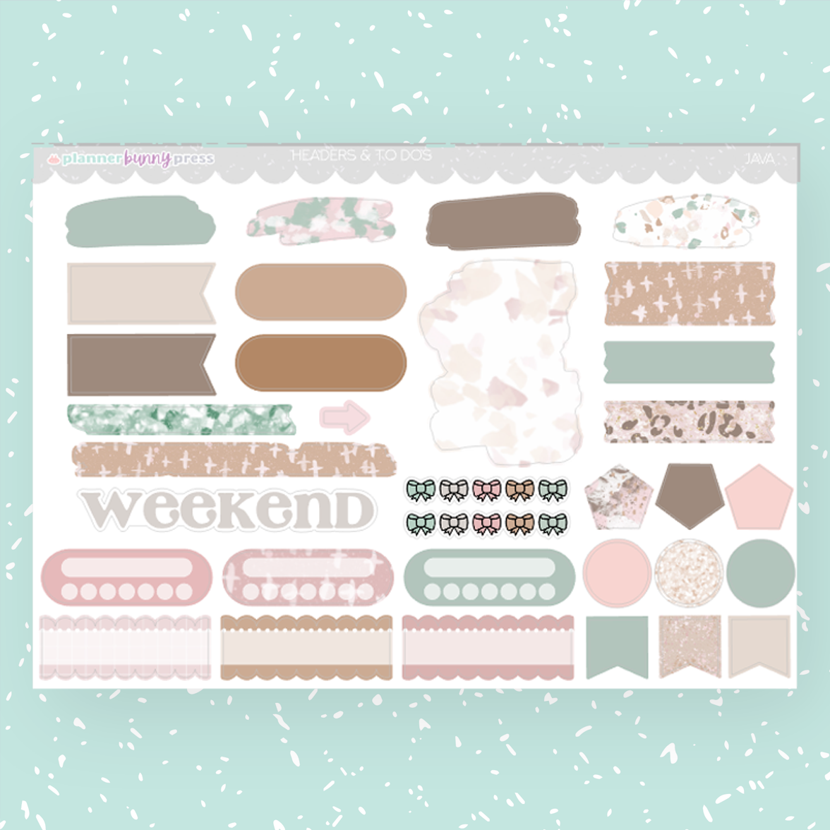 Java | Hobonichi Cousin Sticker Kit
