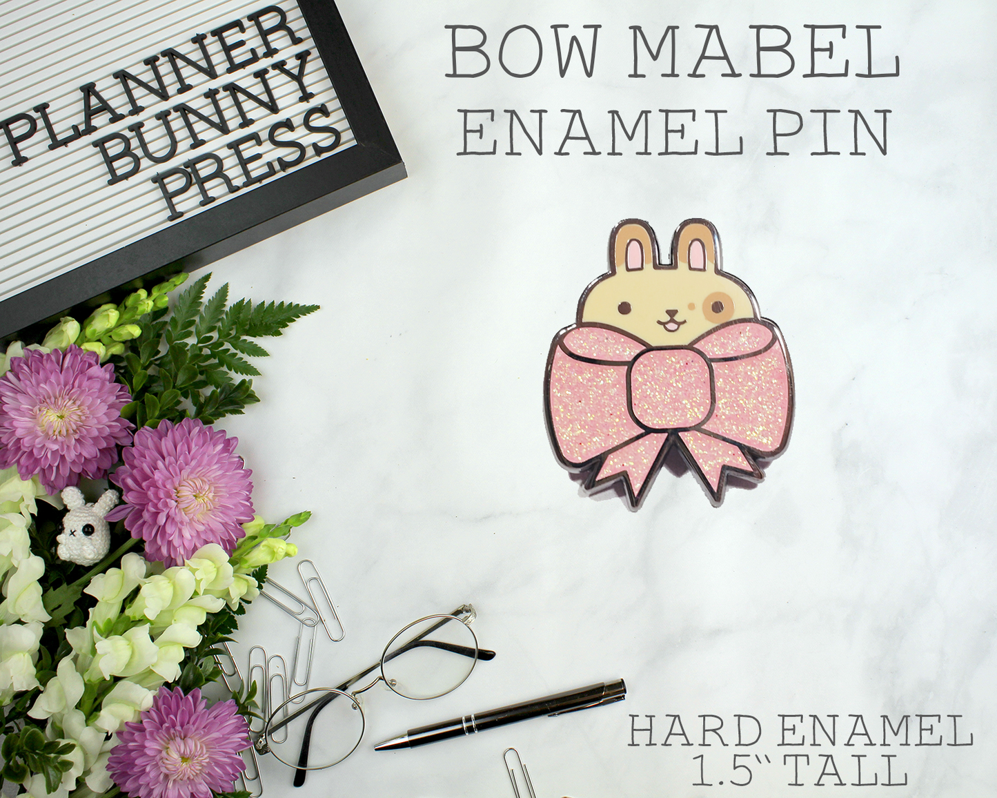 Bow Mabel Enamel Pin