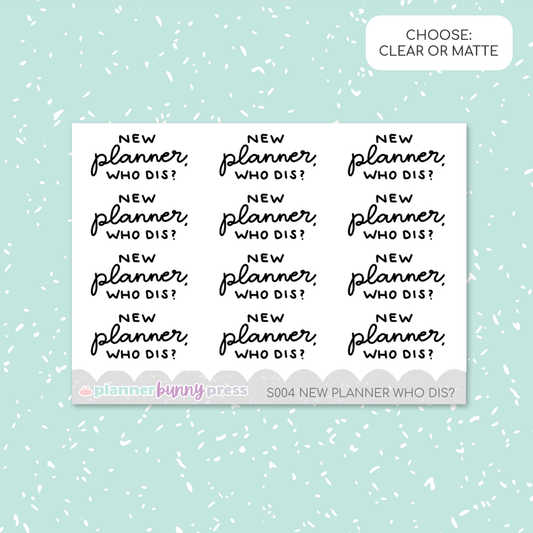New planner, who dis?| Script Mini