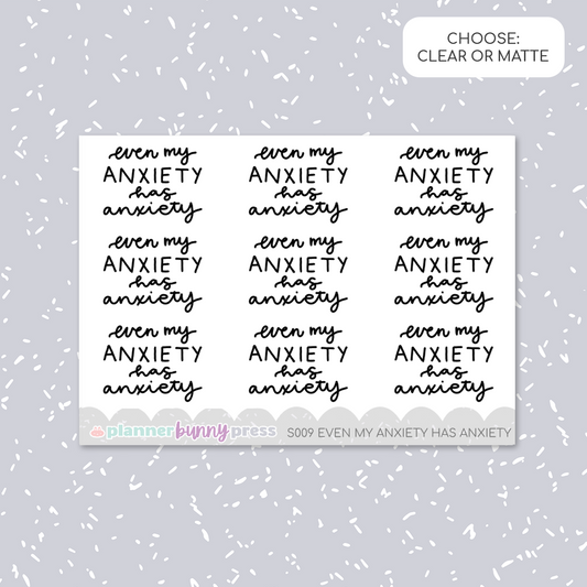 Even my anxiety has anxiety | Script Mini