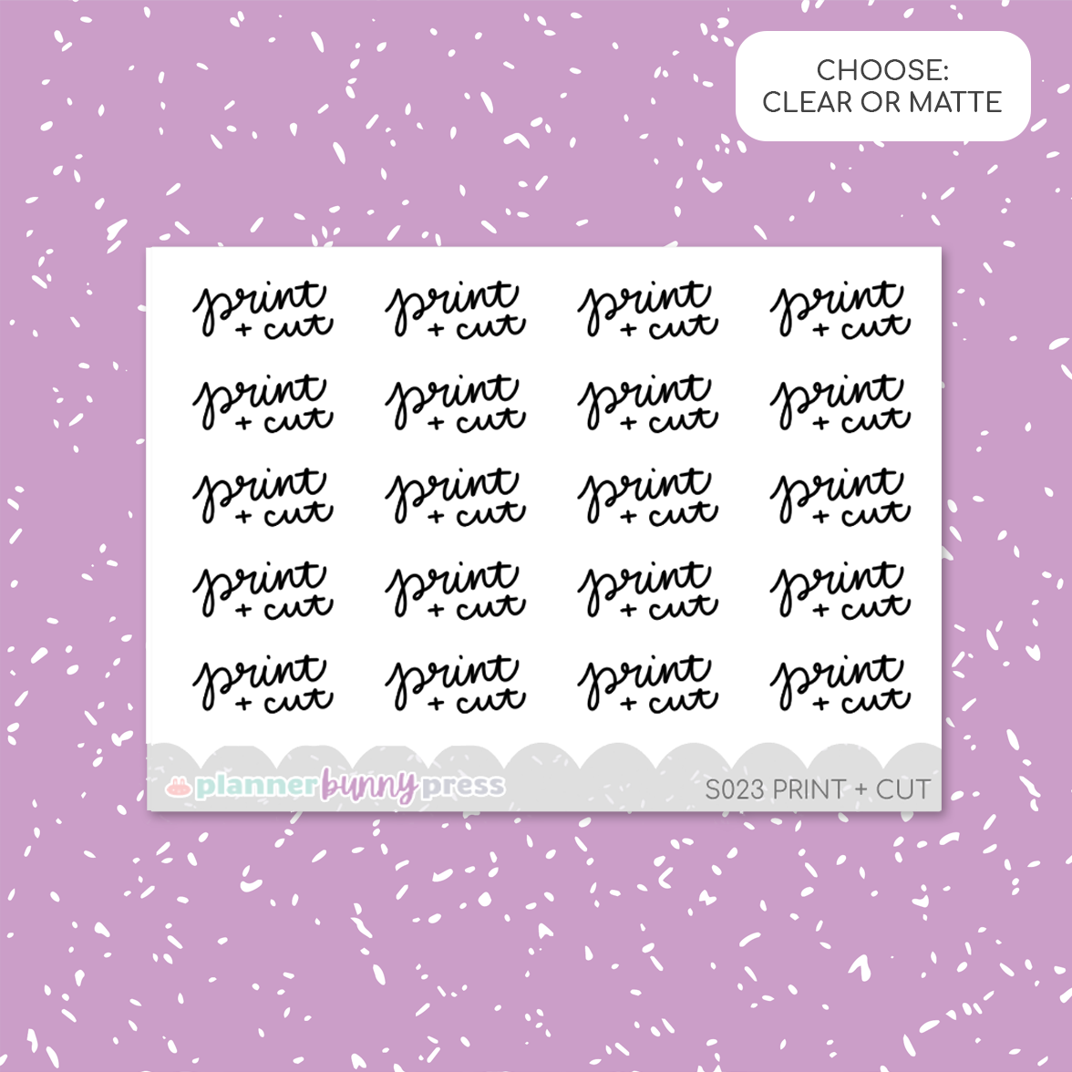 Print + Cut | Script Mini