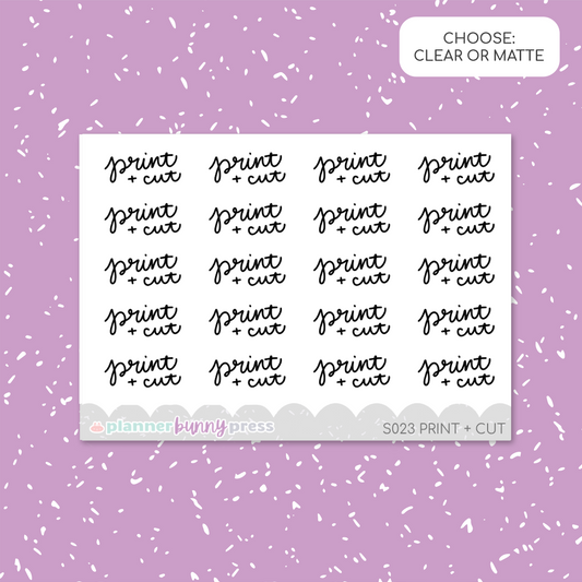 Print + Cut | Script Mini