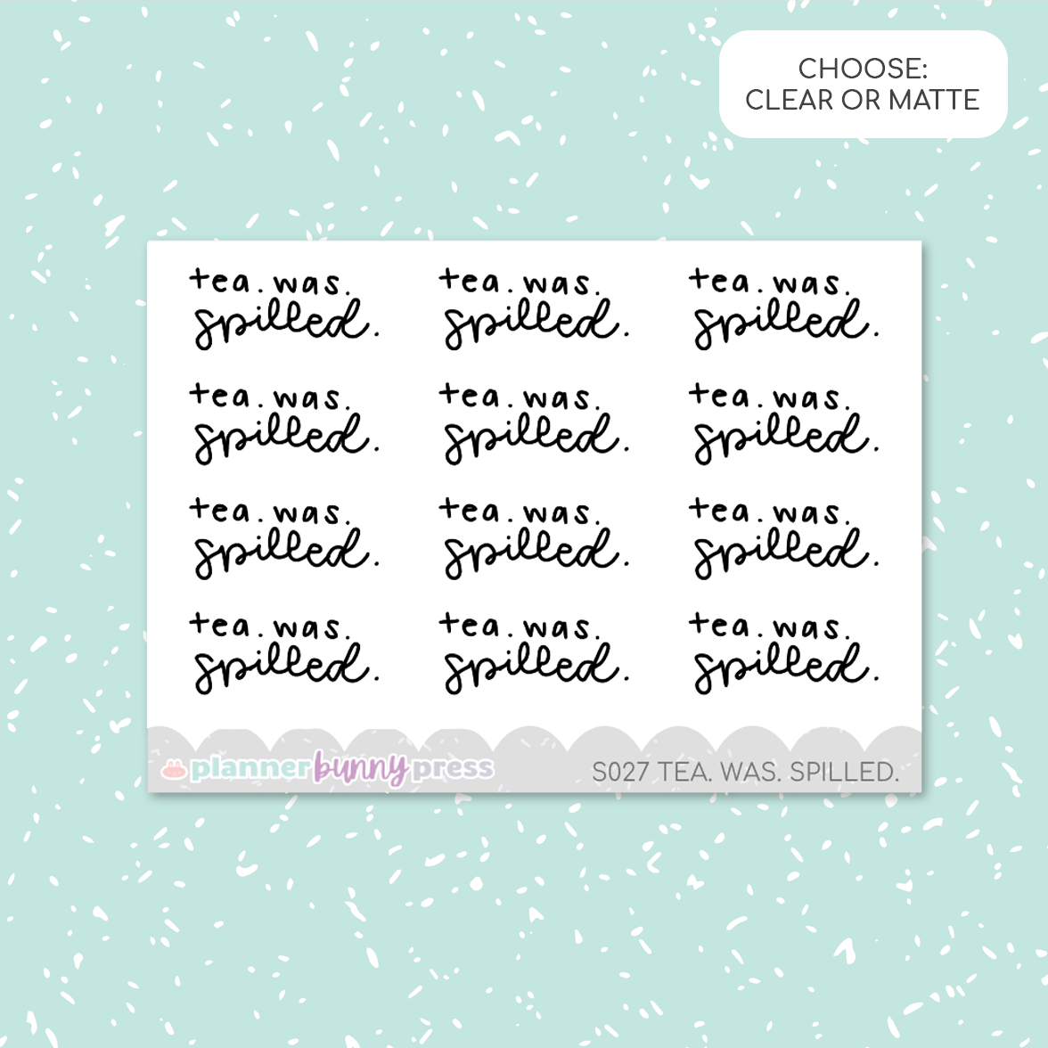 Tea Was Spilled | Script Mini