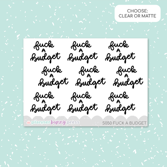 Fuck a Budget | Script Mini
