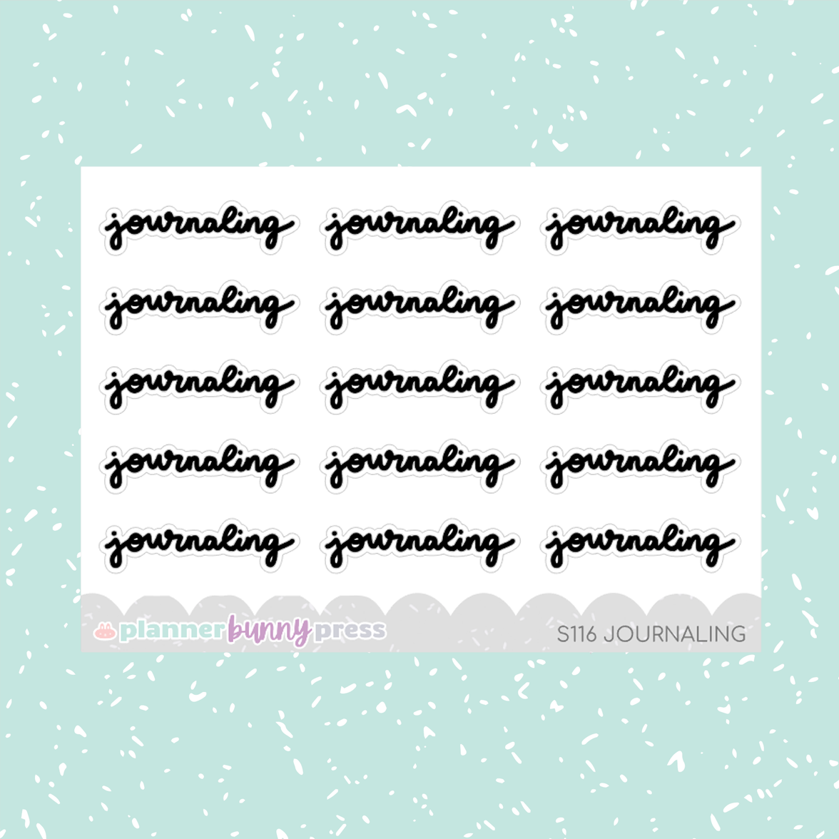 Journaling | Script Mini – Planner Bunny Press