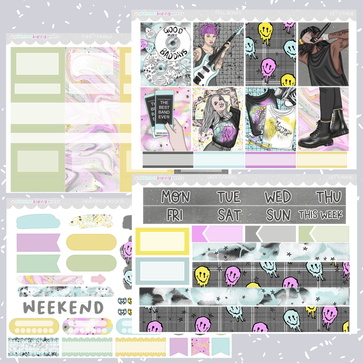 Let's Rage | Vertical Sticker Kit