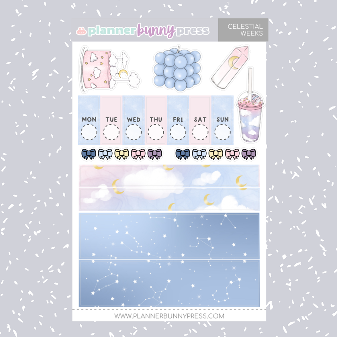 Celestial | Hobonichi Weeks Sticker Kit