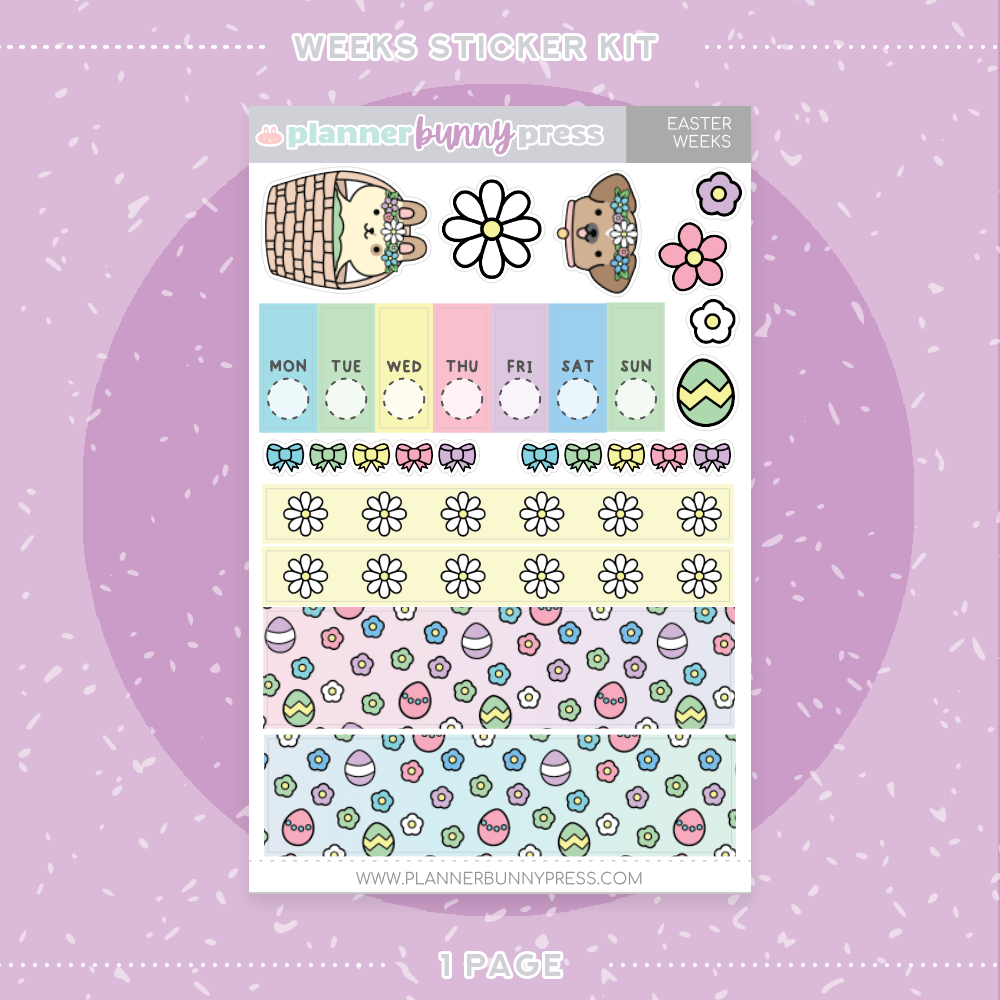Easter | Hobonichi Weeks Sticker Kit